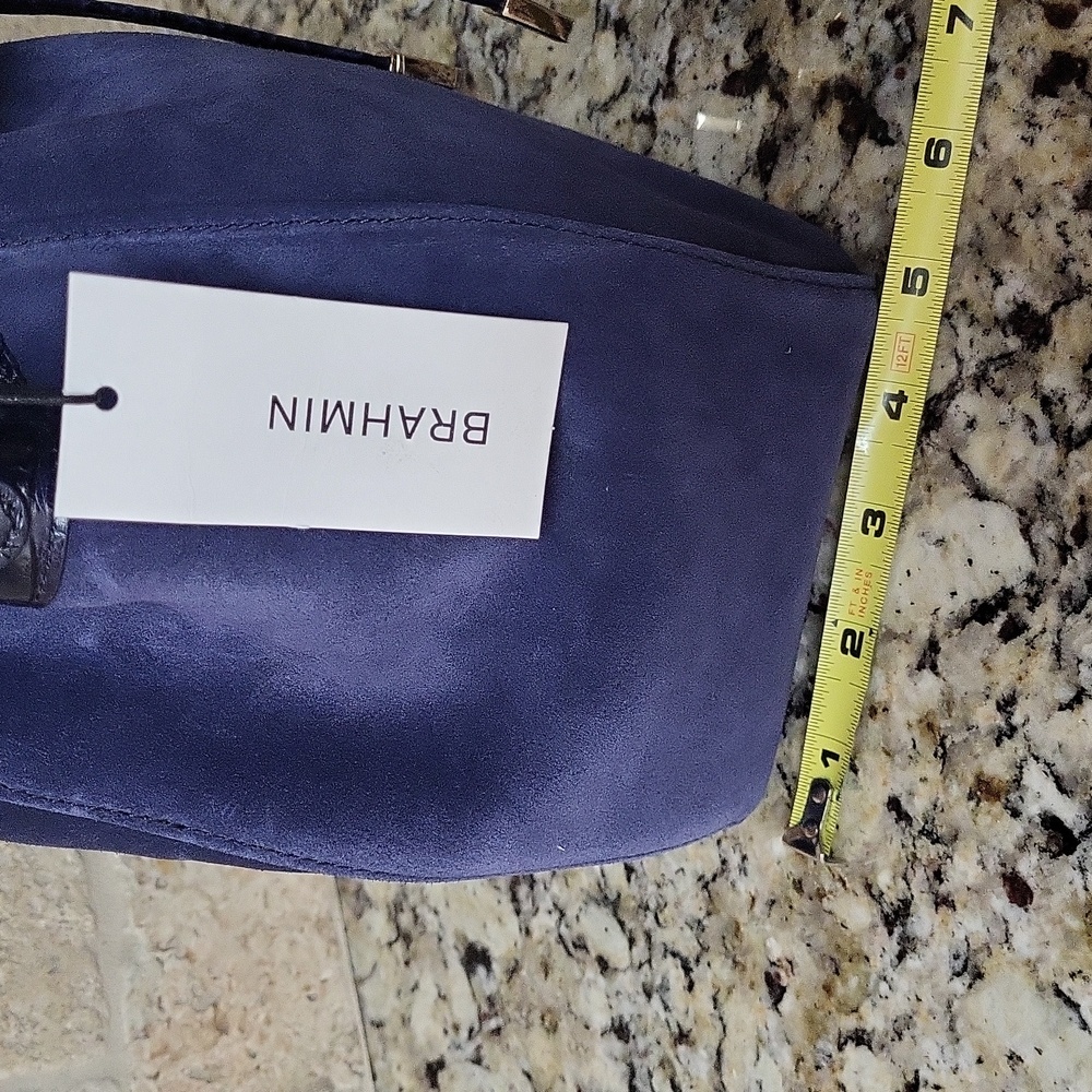Brahmin Melinda Suede Bucket Bag - Picture 6 of 16